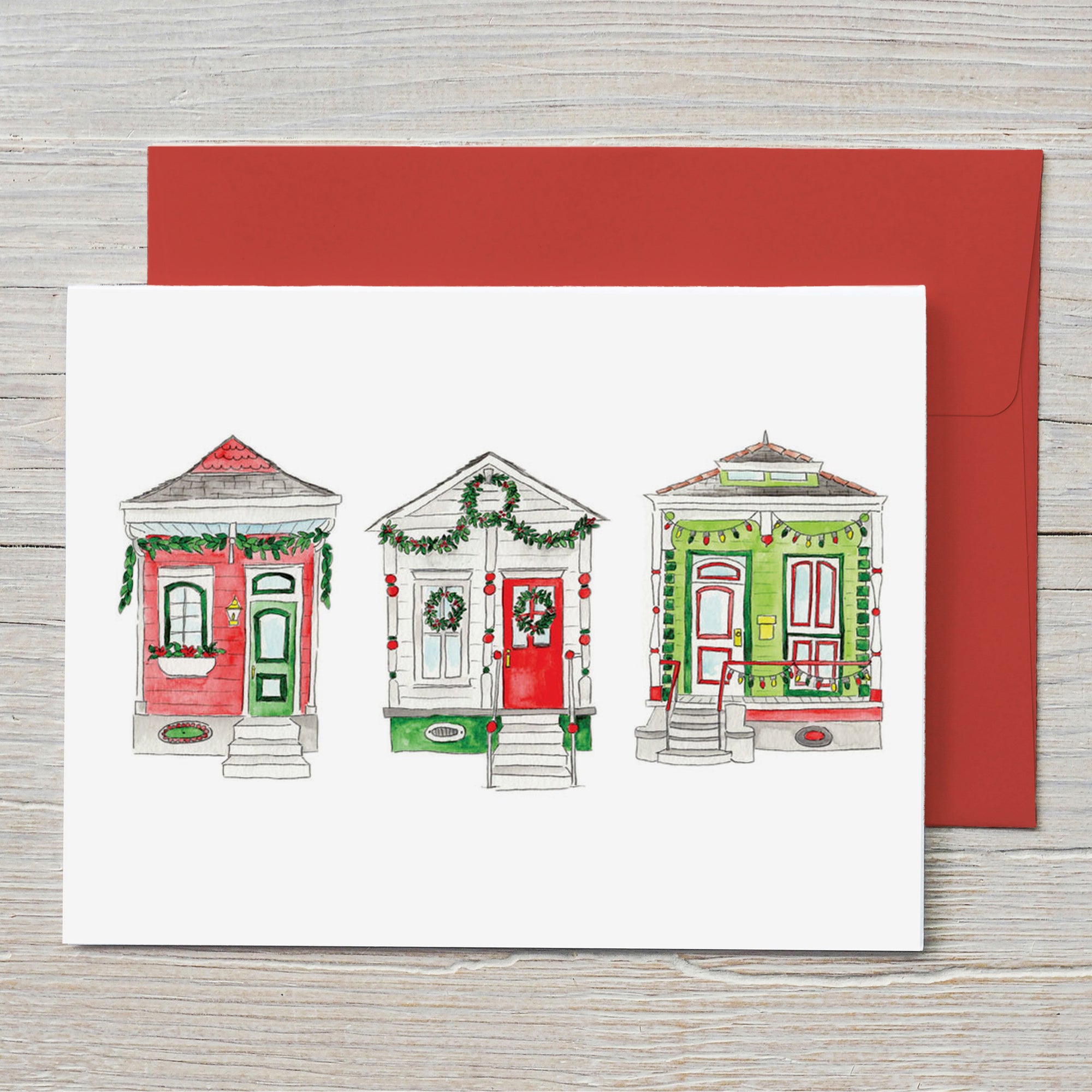 Christmas House Note Card
