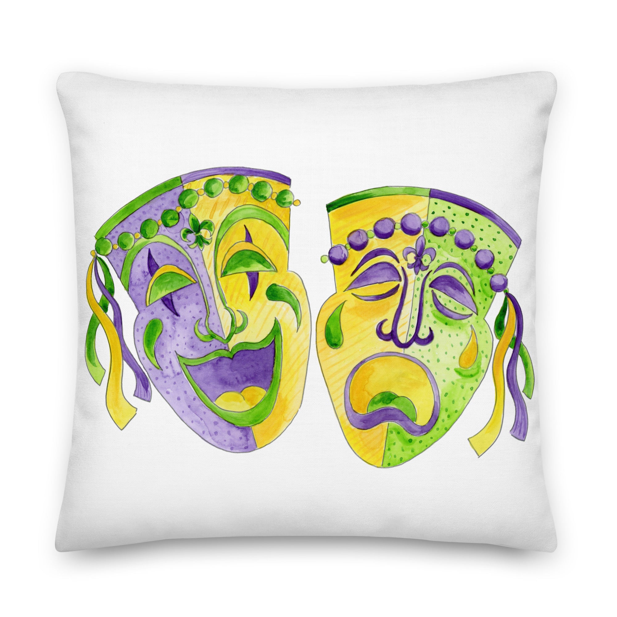 Mardi Gras Masks Pillow