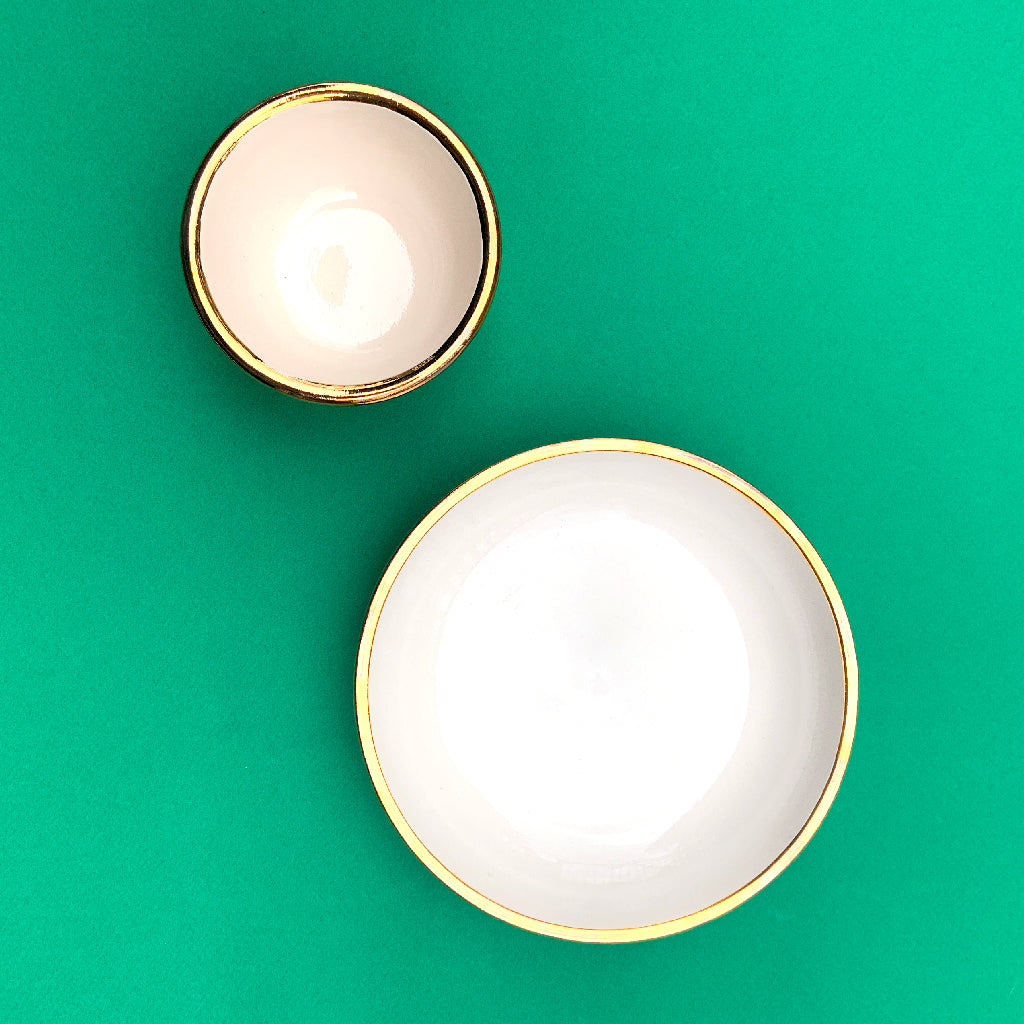 Gold Edged Condiment Cups