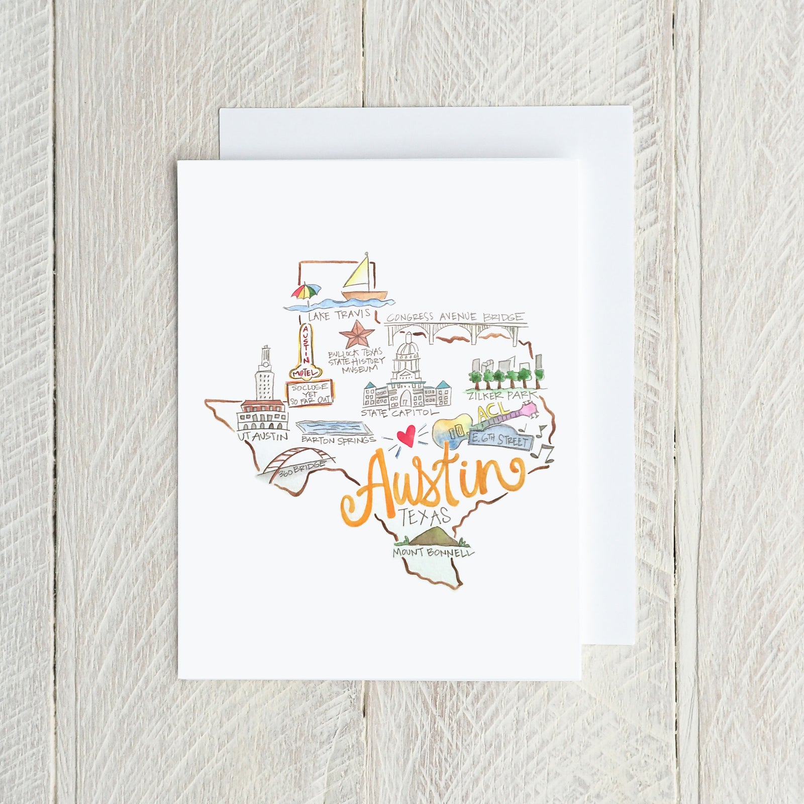 Austin Note Card