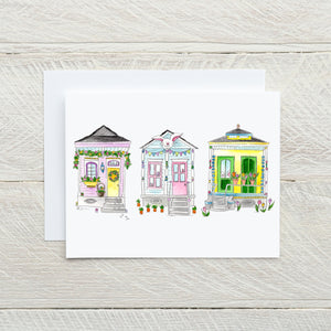 Easter House Note Card