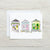 Easter House Note Card
