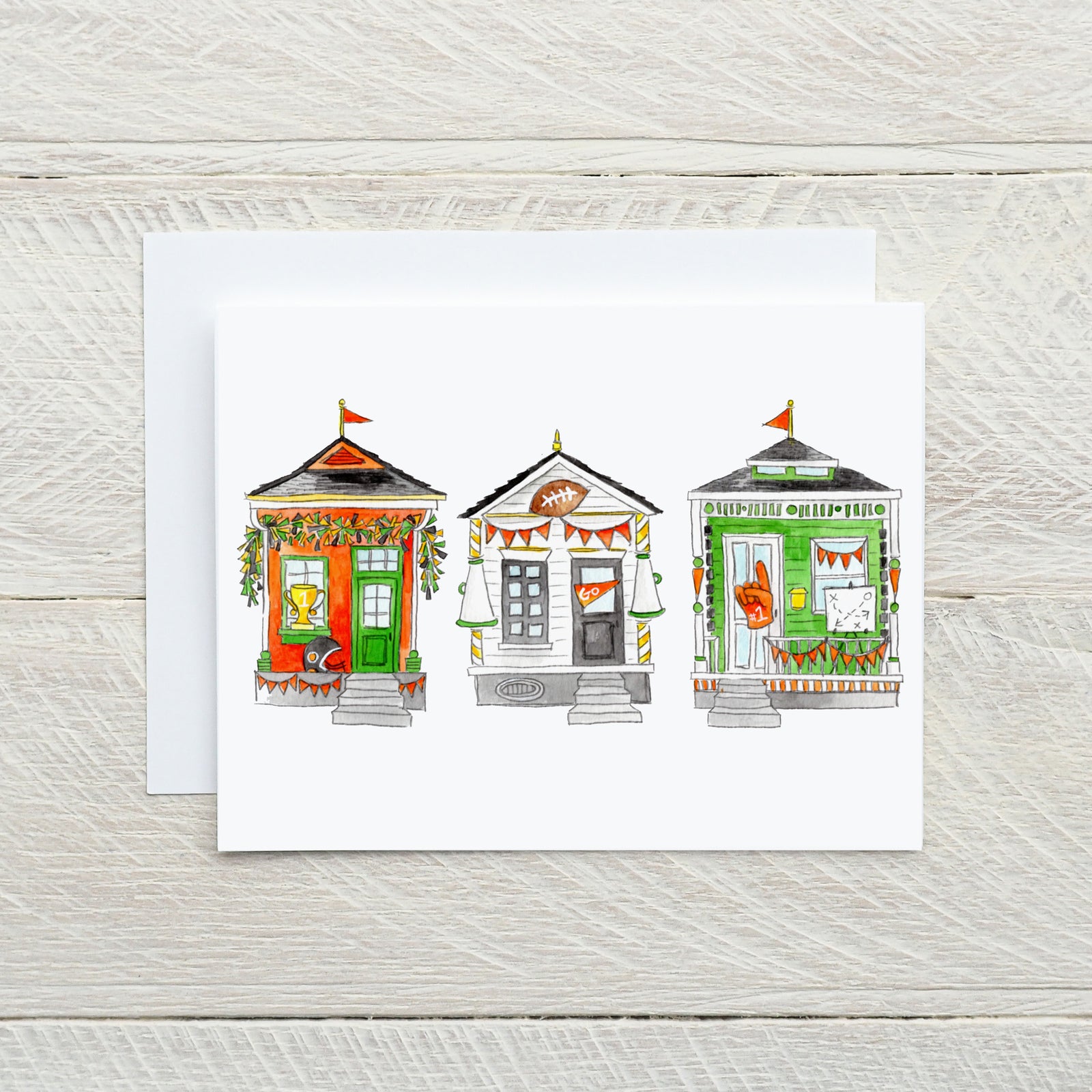 Football House Note Card