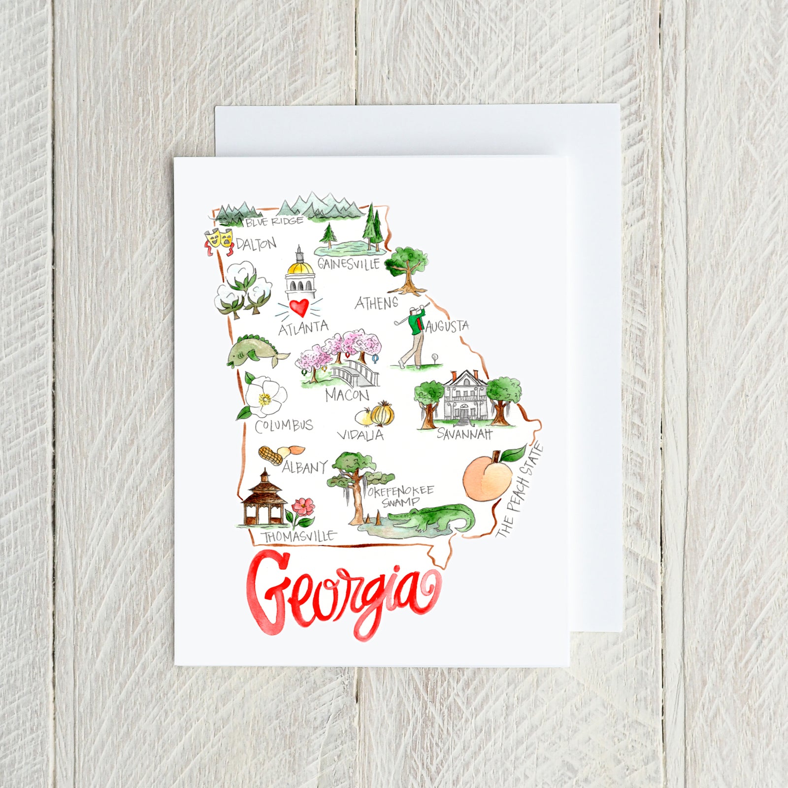 Georgia Note Card