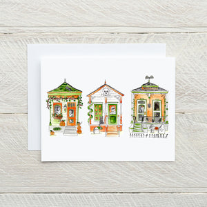 Halloween House Note Card