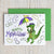 Mardi Gras Gator Note Card