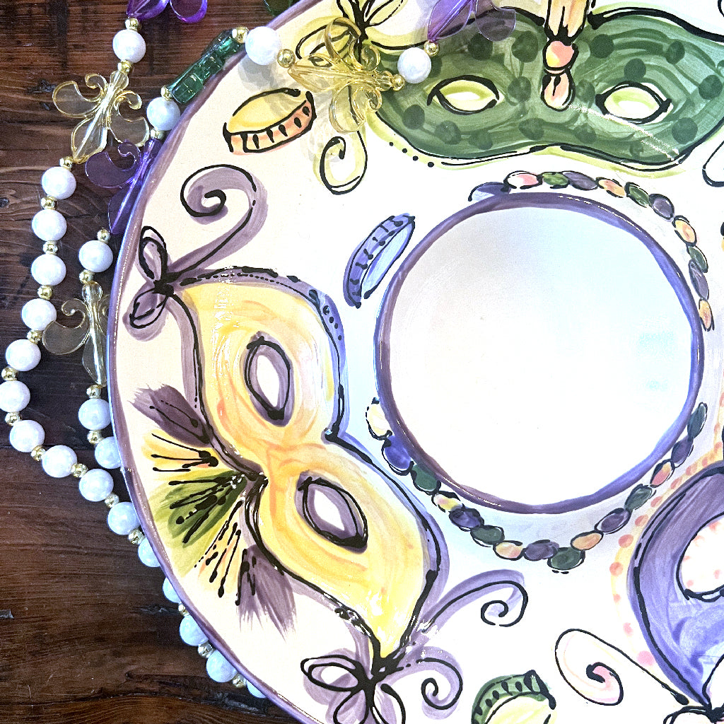 Mardi Gras Masks Chip and Dip