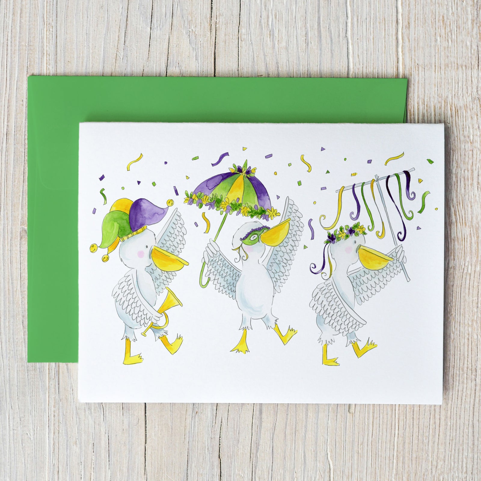 Pelican Parade Note Card