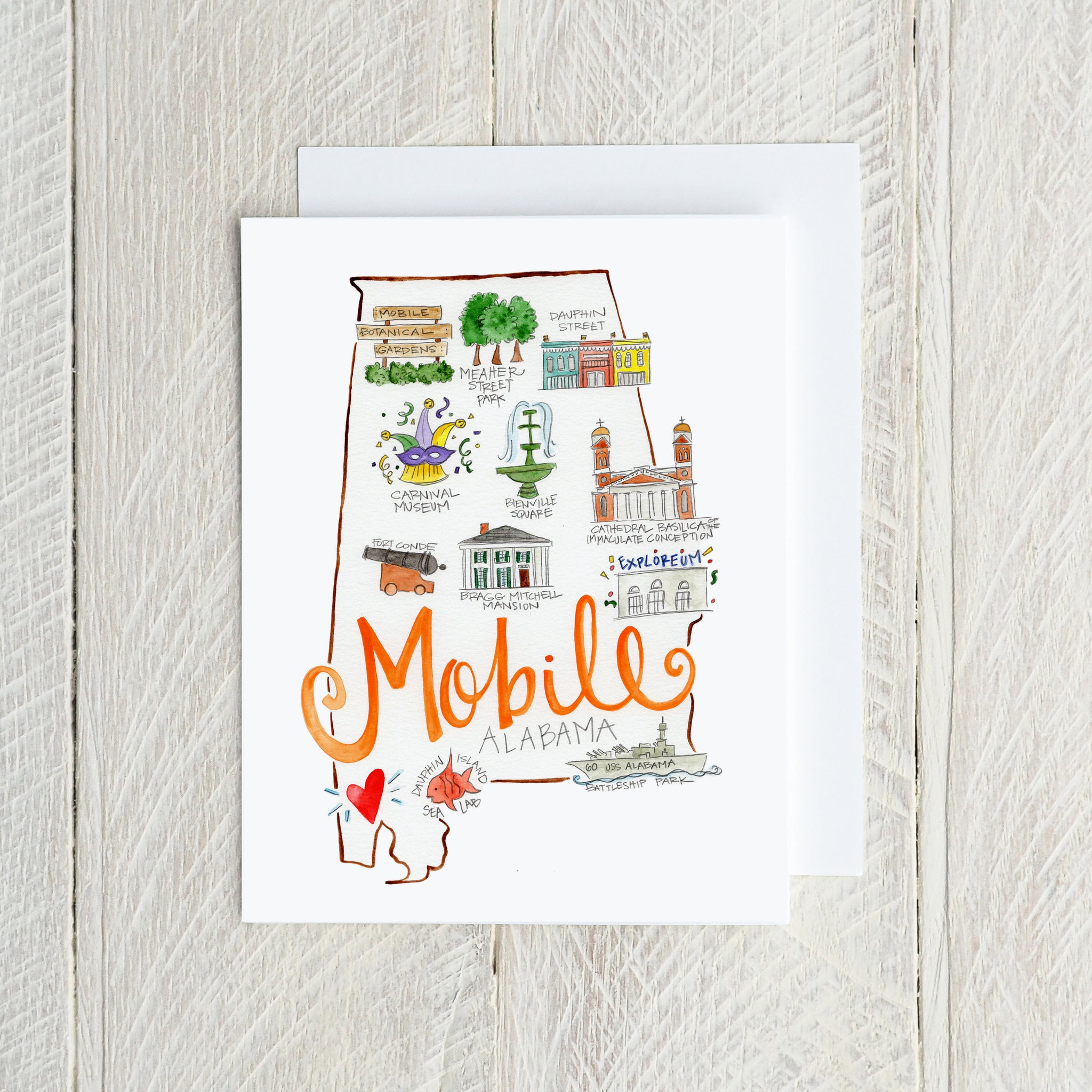 State Note Cards Mobile Note Card - Magnolia Creative Co.