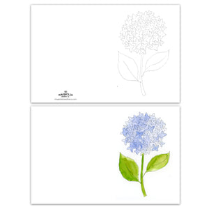 Paintable Floral Notecard Set