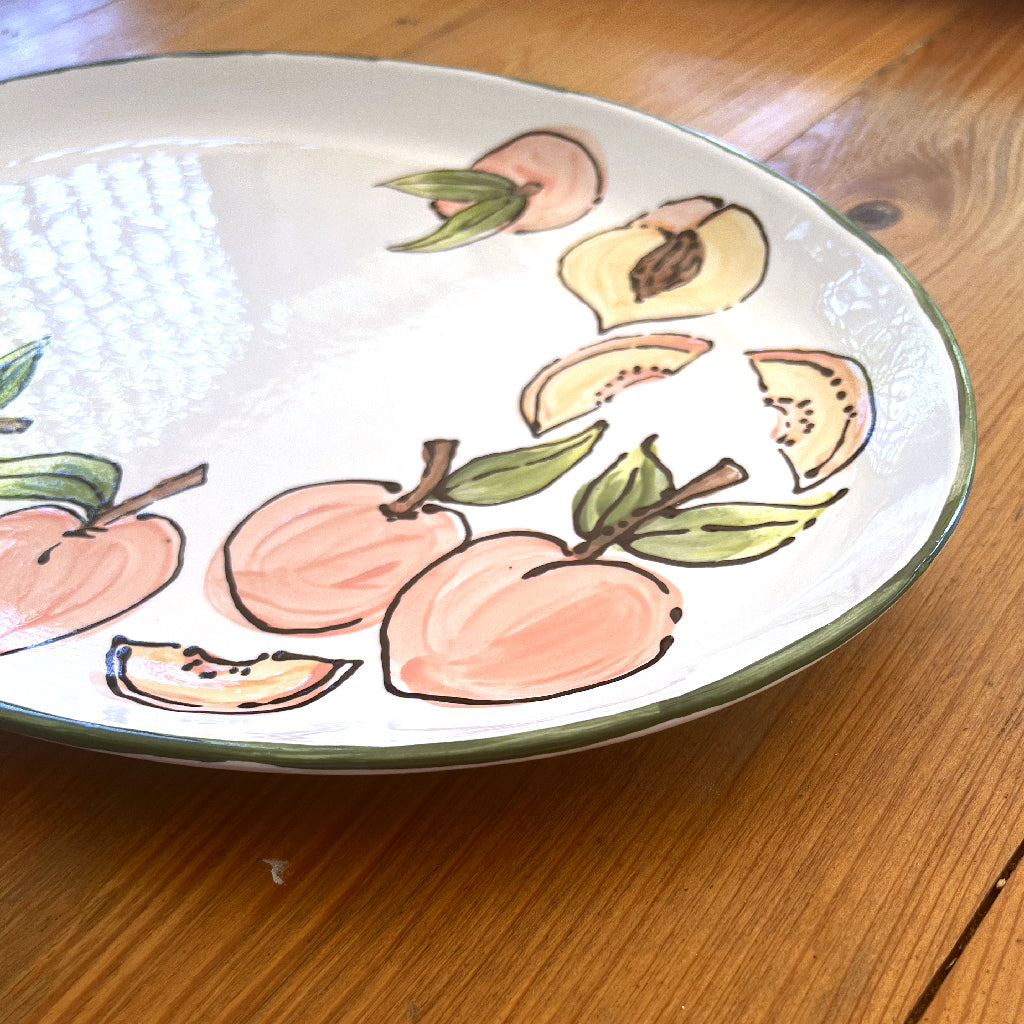 Peach Oval Platter