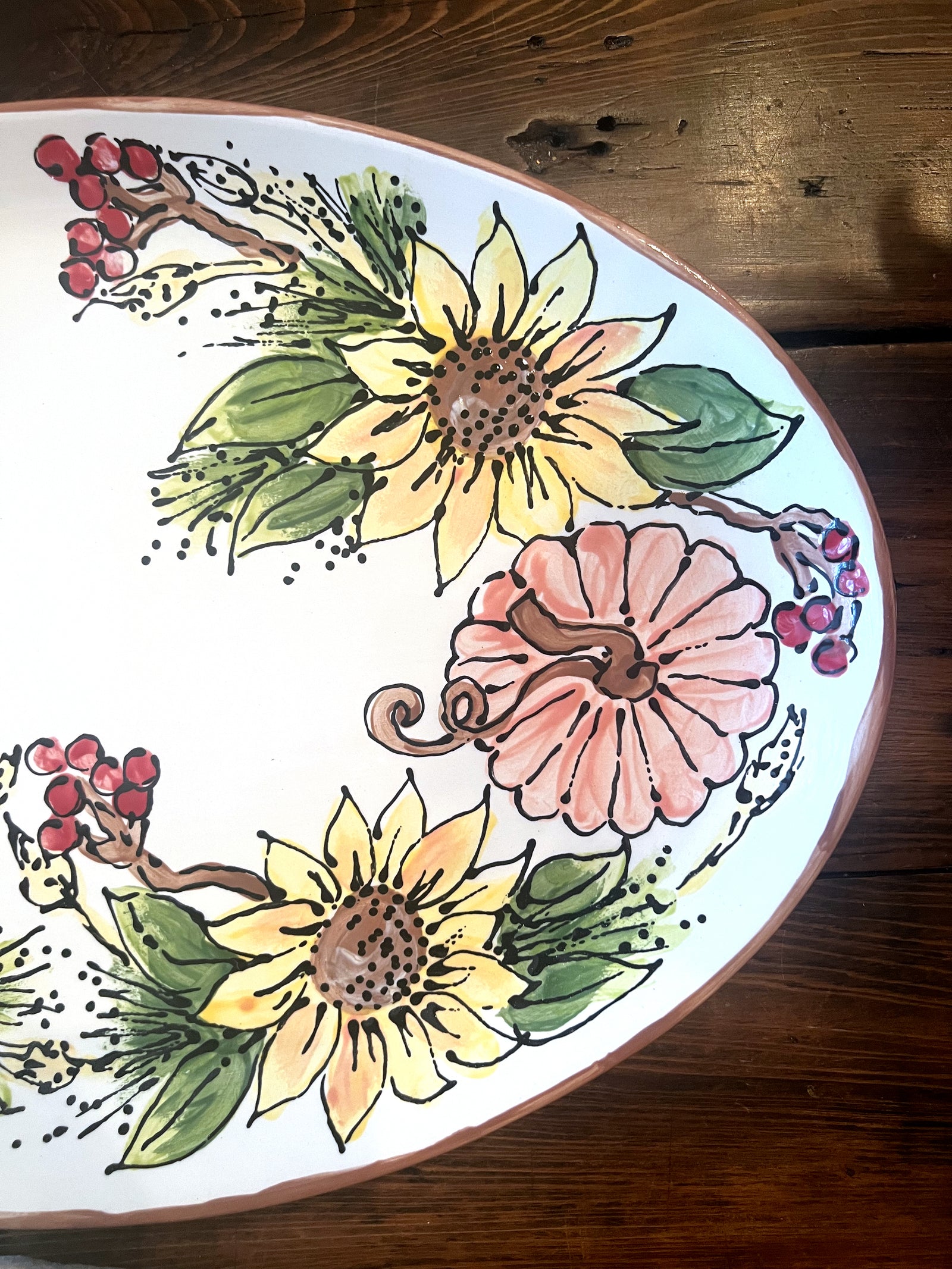 Fall Pumpkin Oval Platter