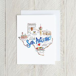 San Antonio Note Card