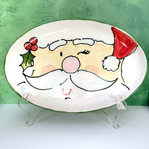 Santa Oval Platter