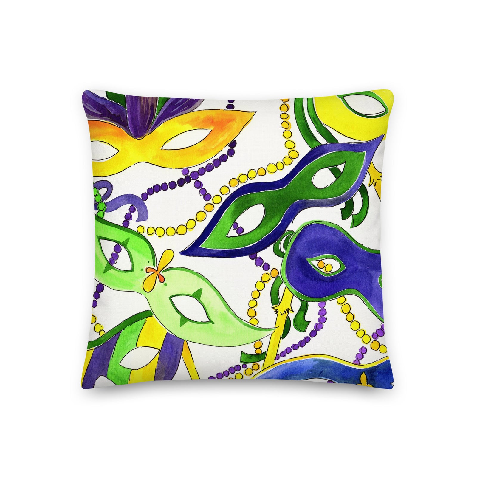 Mardi Gras Masks Pillow