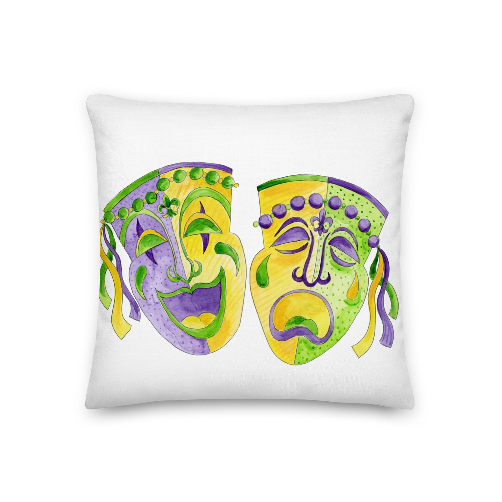 Mardi Gras Masks Pillow