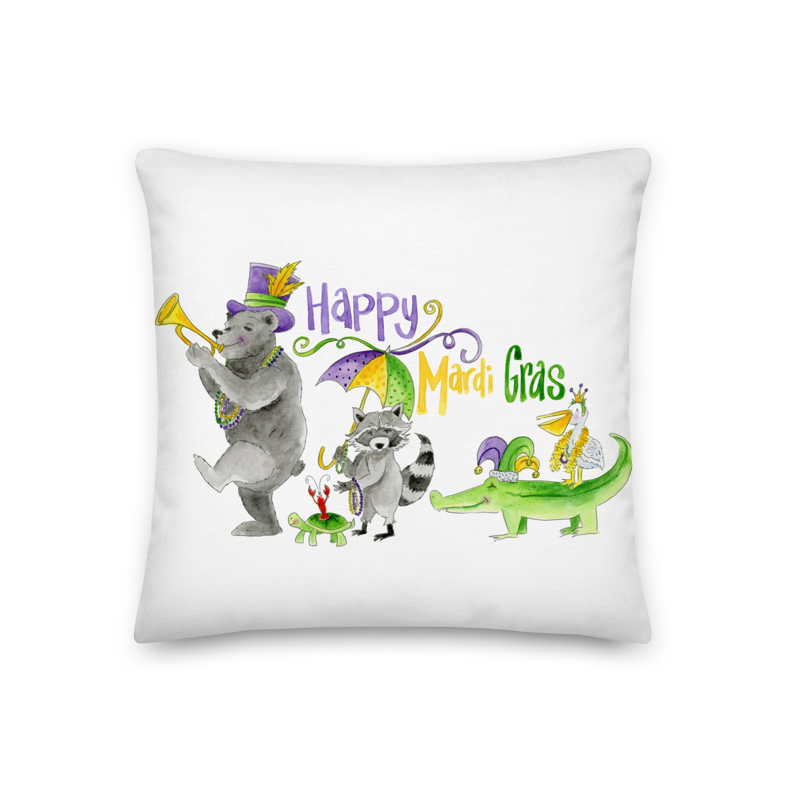 Mardi Gras Parade Pillow