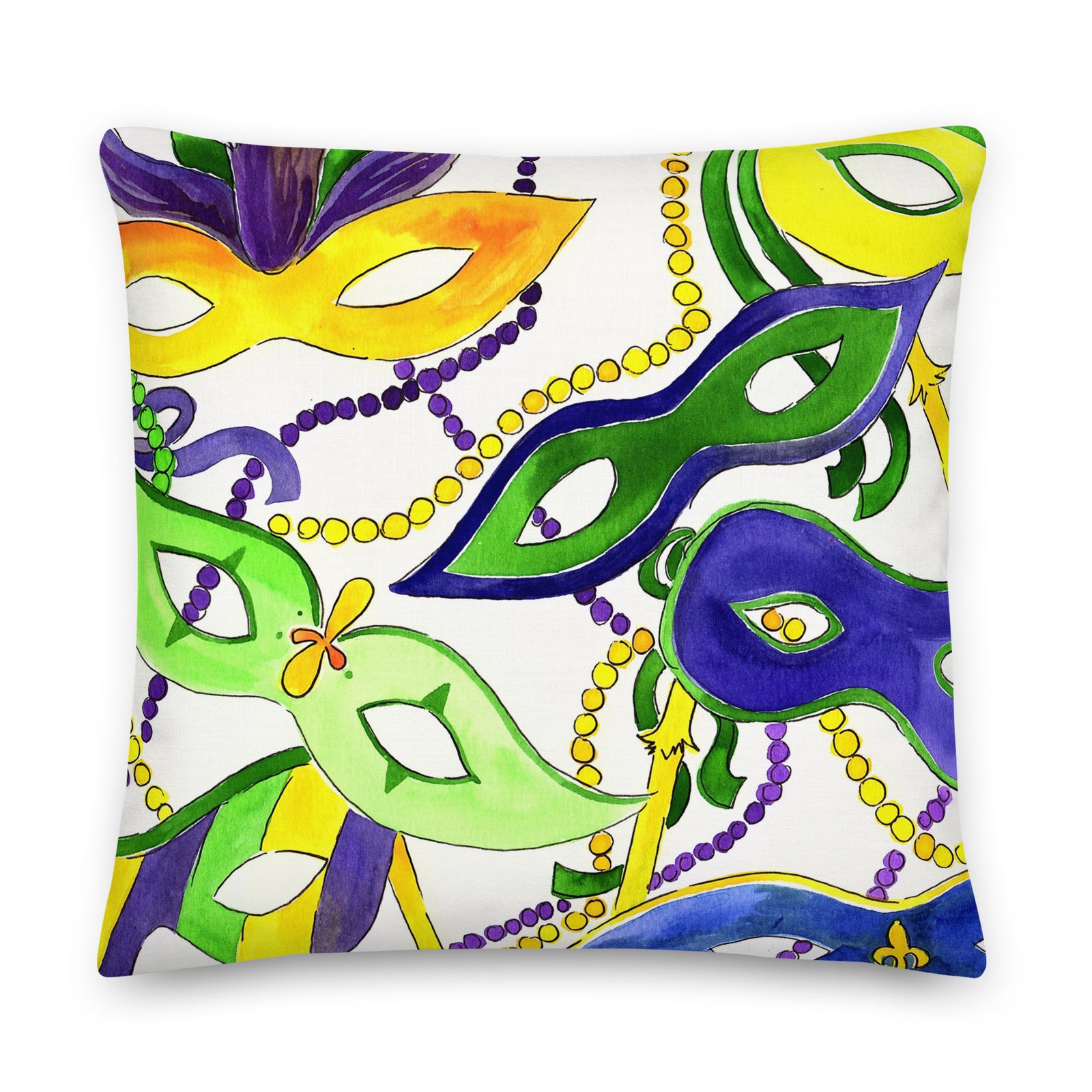 Mardi Gras Masks Pillow