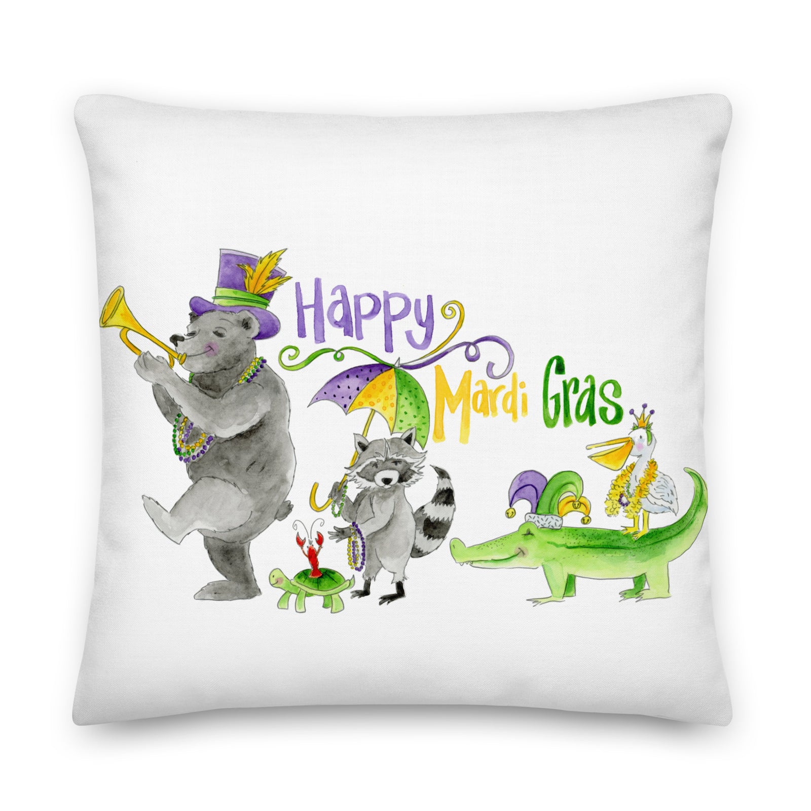 Mardi Gras Parade Pillow