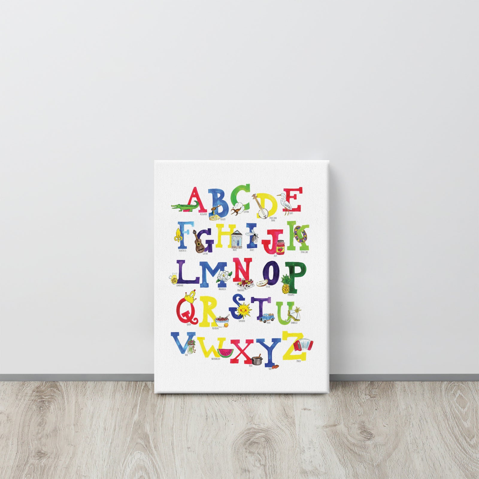 Southern Alphabet Canvas