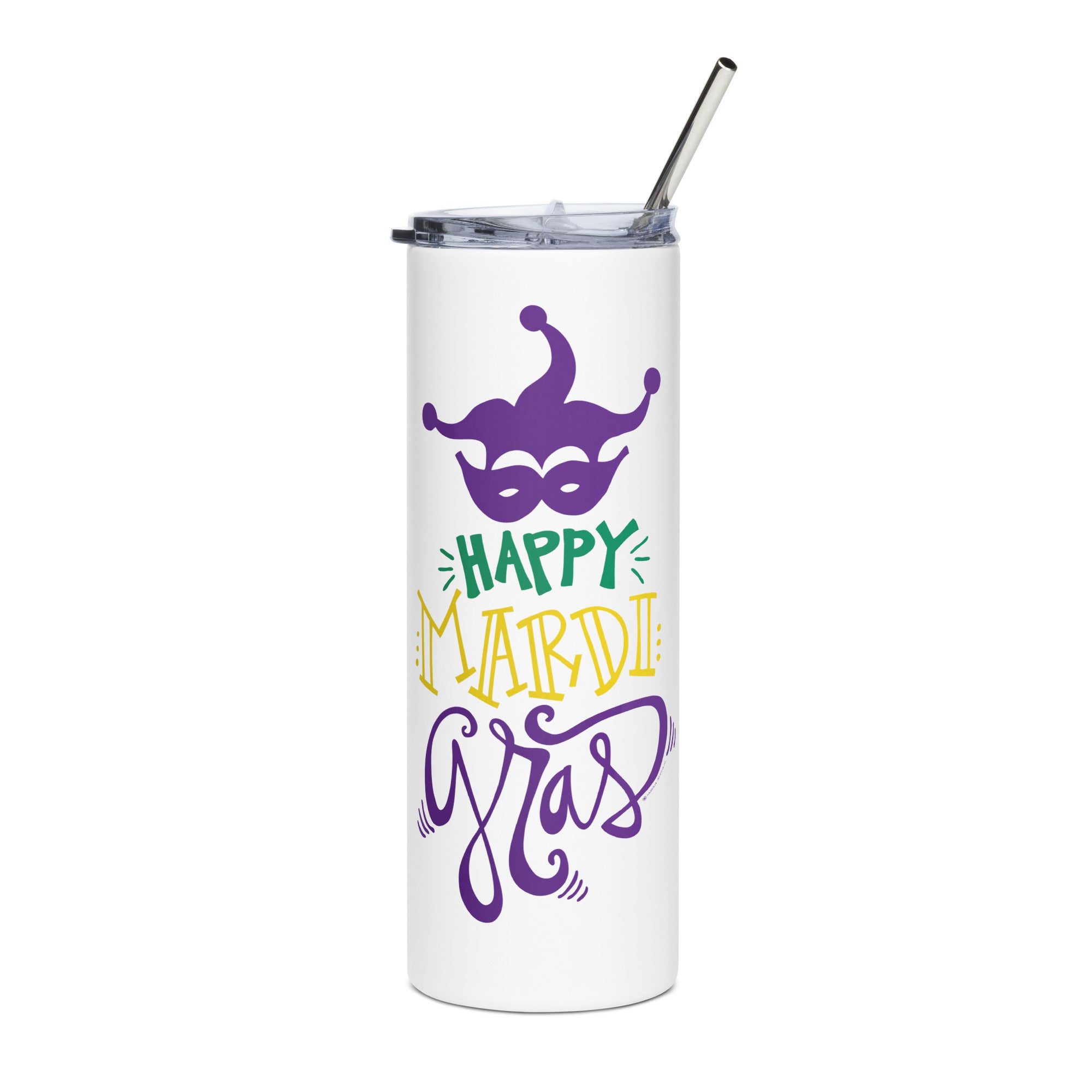 Mardi Gras Tumbler