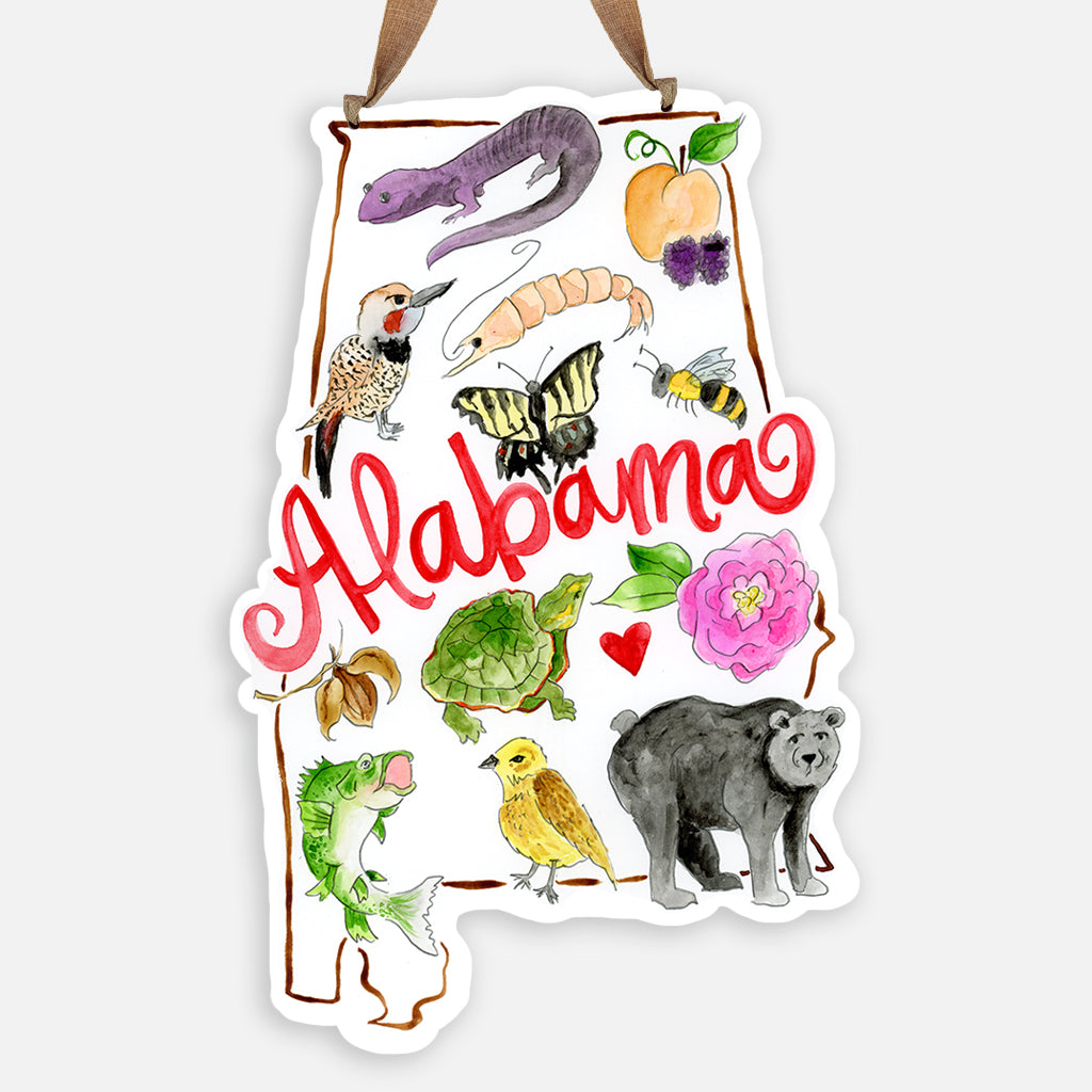 Alabama Favorites Door Hanger