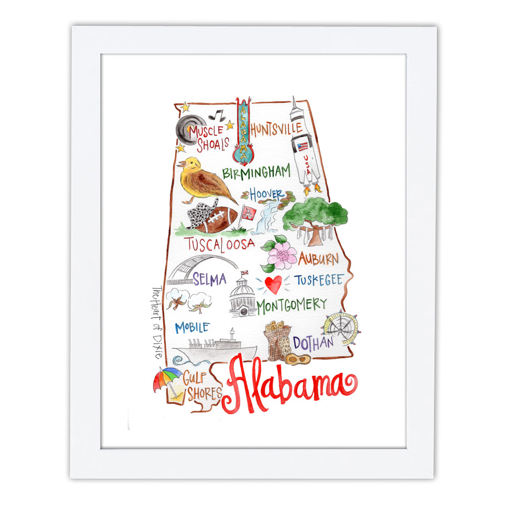 Alabama Art Print