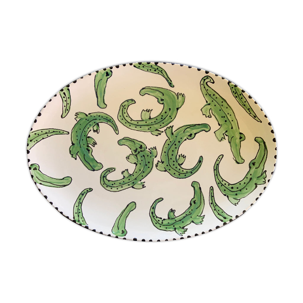 Alligator Oval Platter