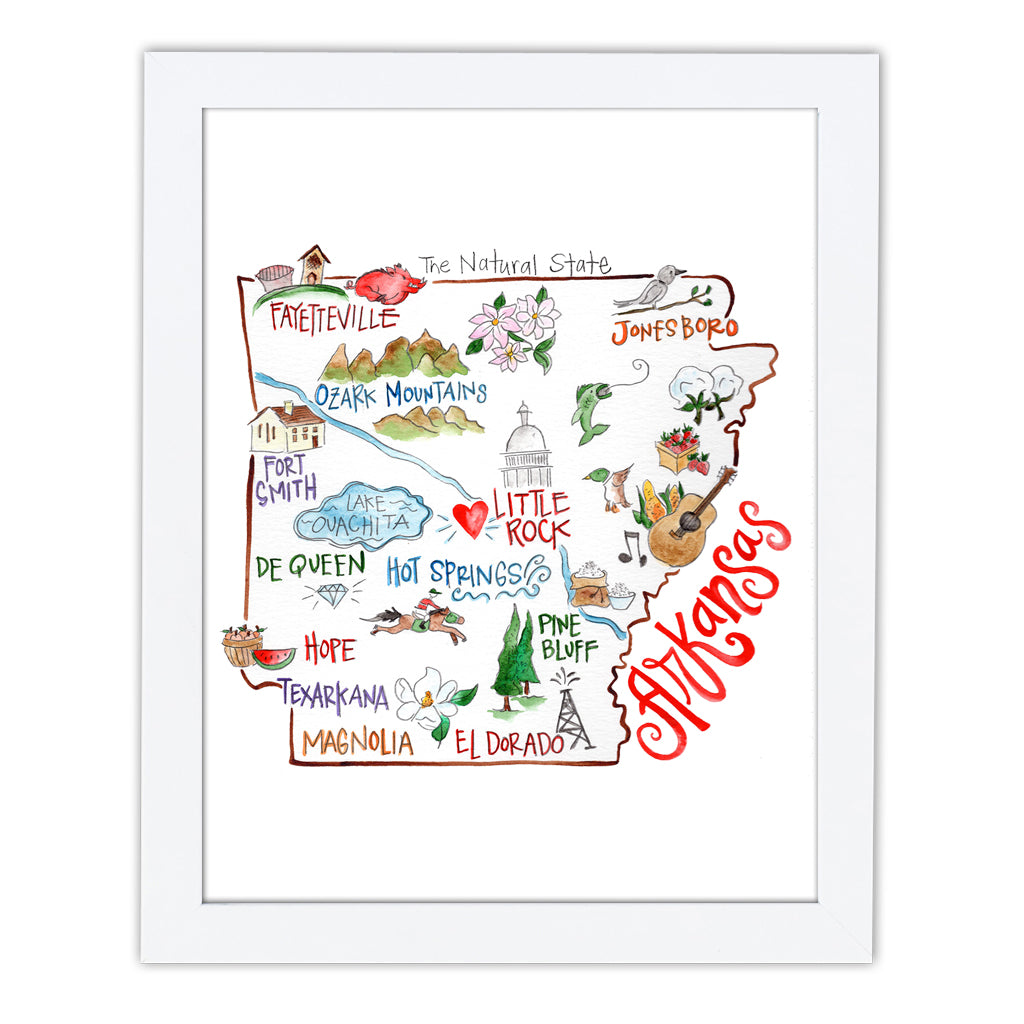 Arkansas Art Print