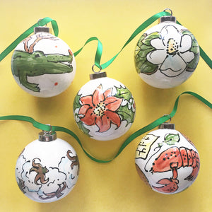 Magnolia Ball Ornament