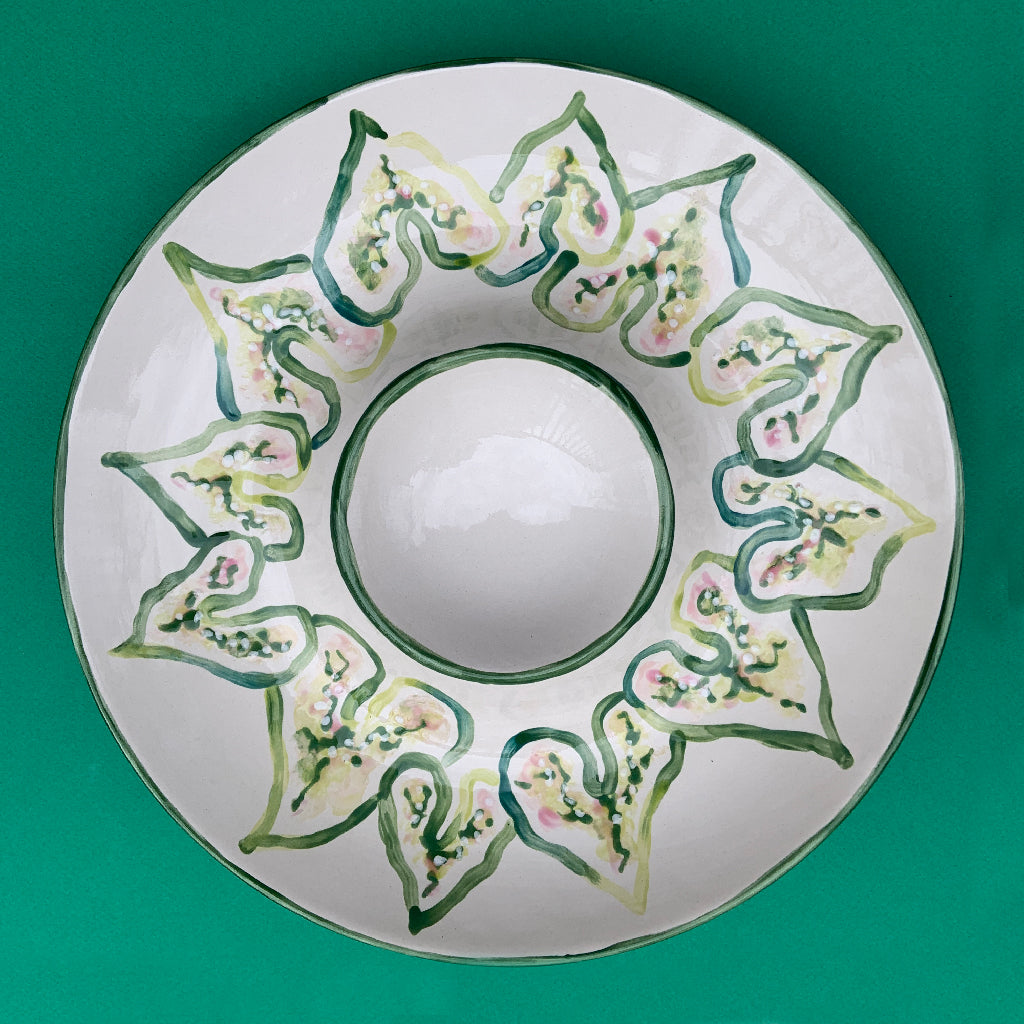 Caladium Chip & Dip Platter