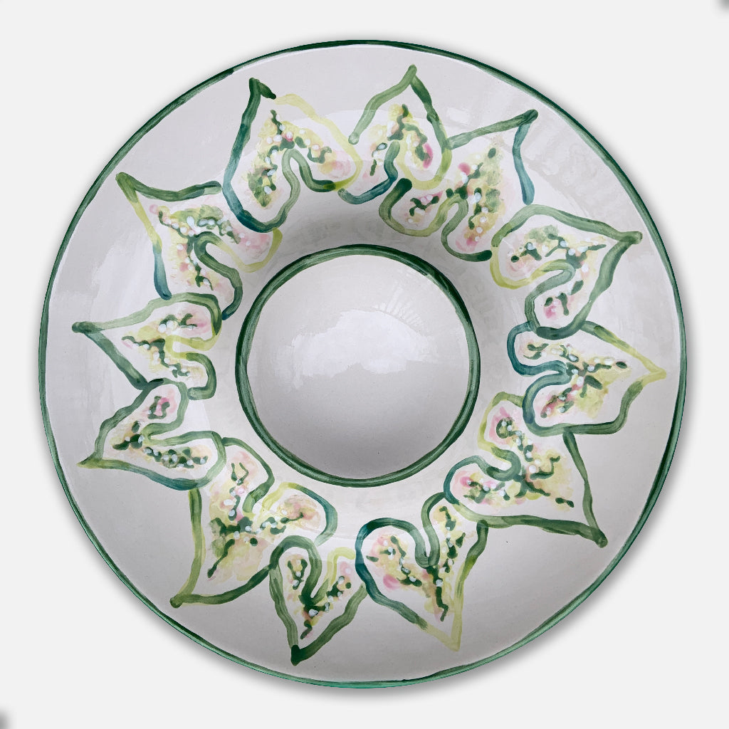 Caladium Chip & Dip Platter