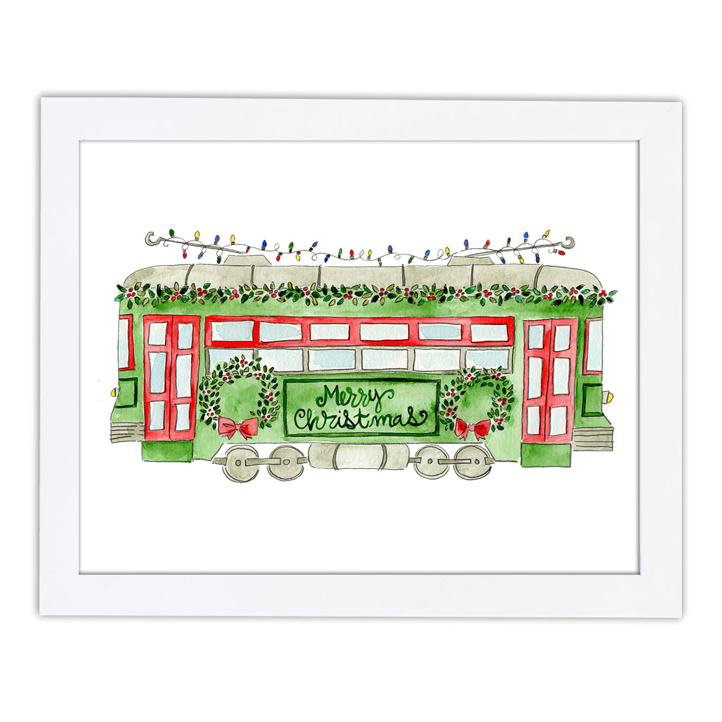 Christmas Trolley Art Print
