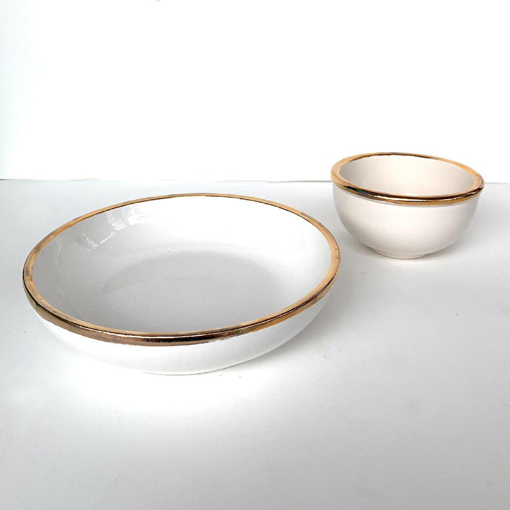 Gold Edged Condiment Cups