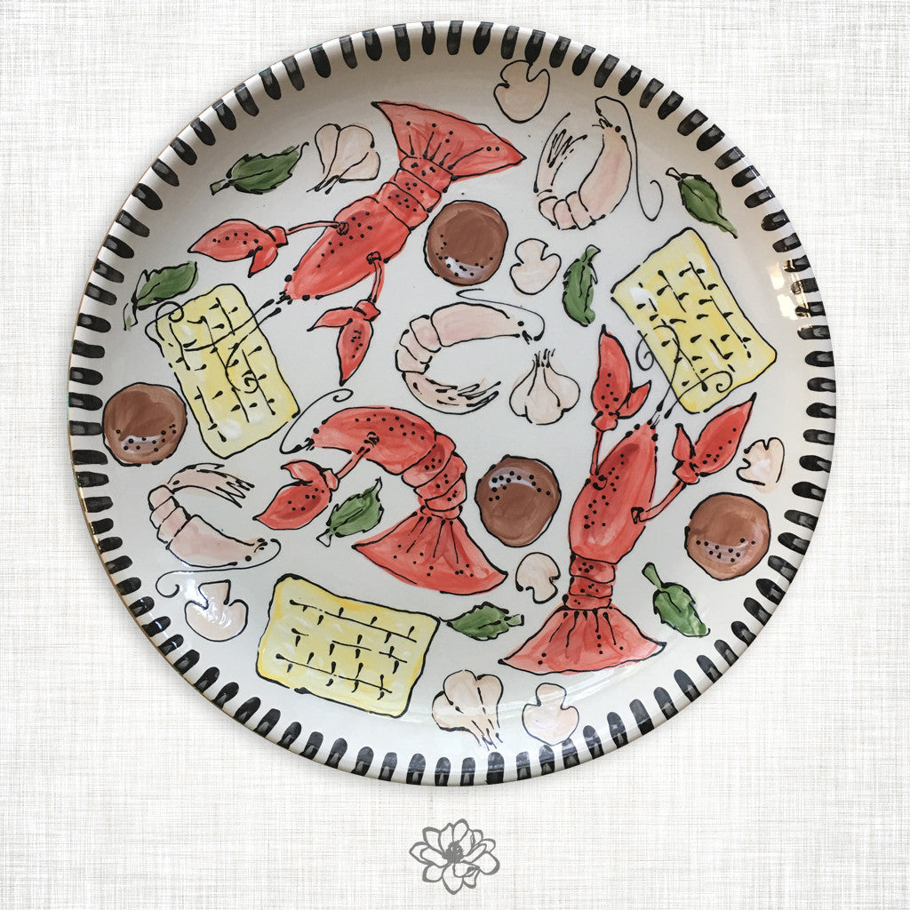 Crawfish Round Platter
