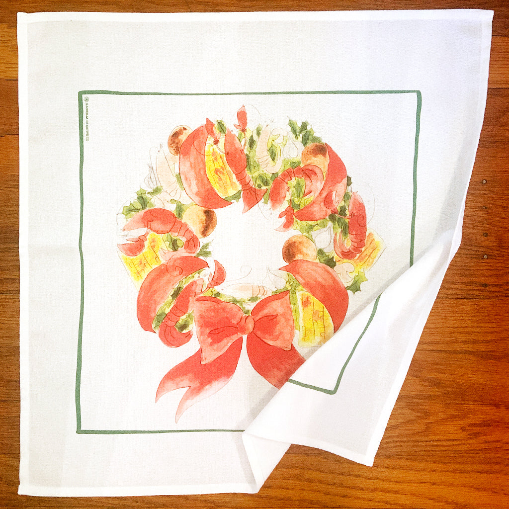 Crawfish Wreath Towel