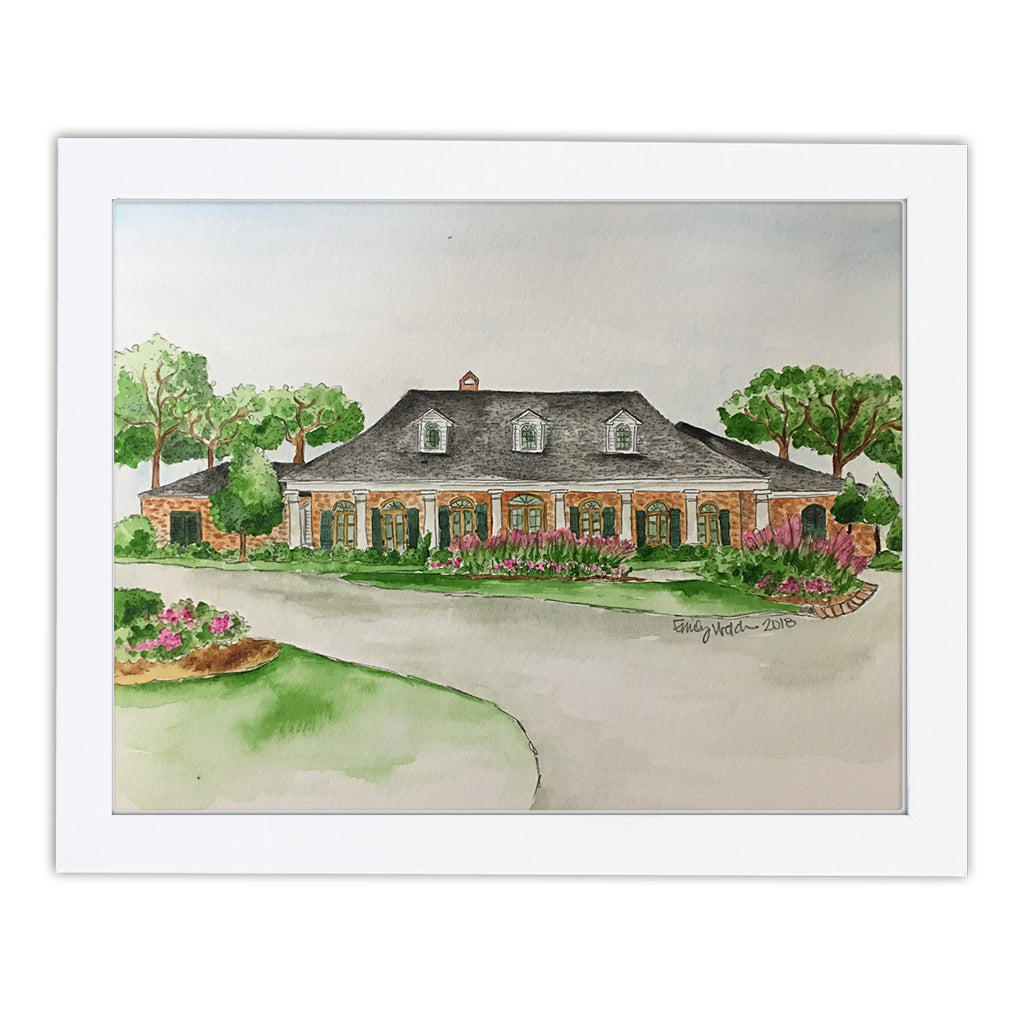 House Watercolor Commission