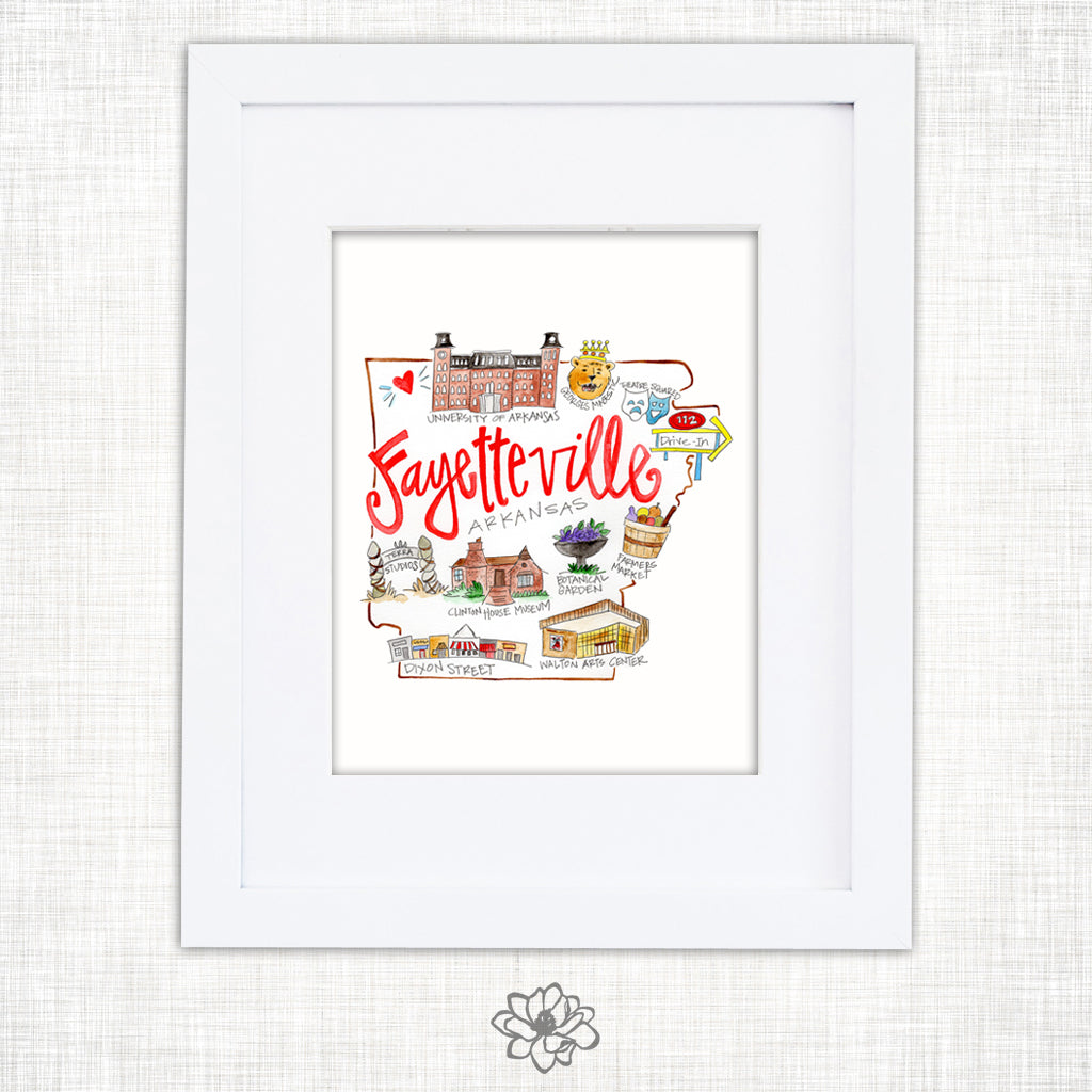 Fayetteville Art Print