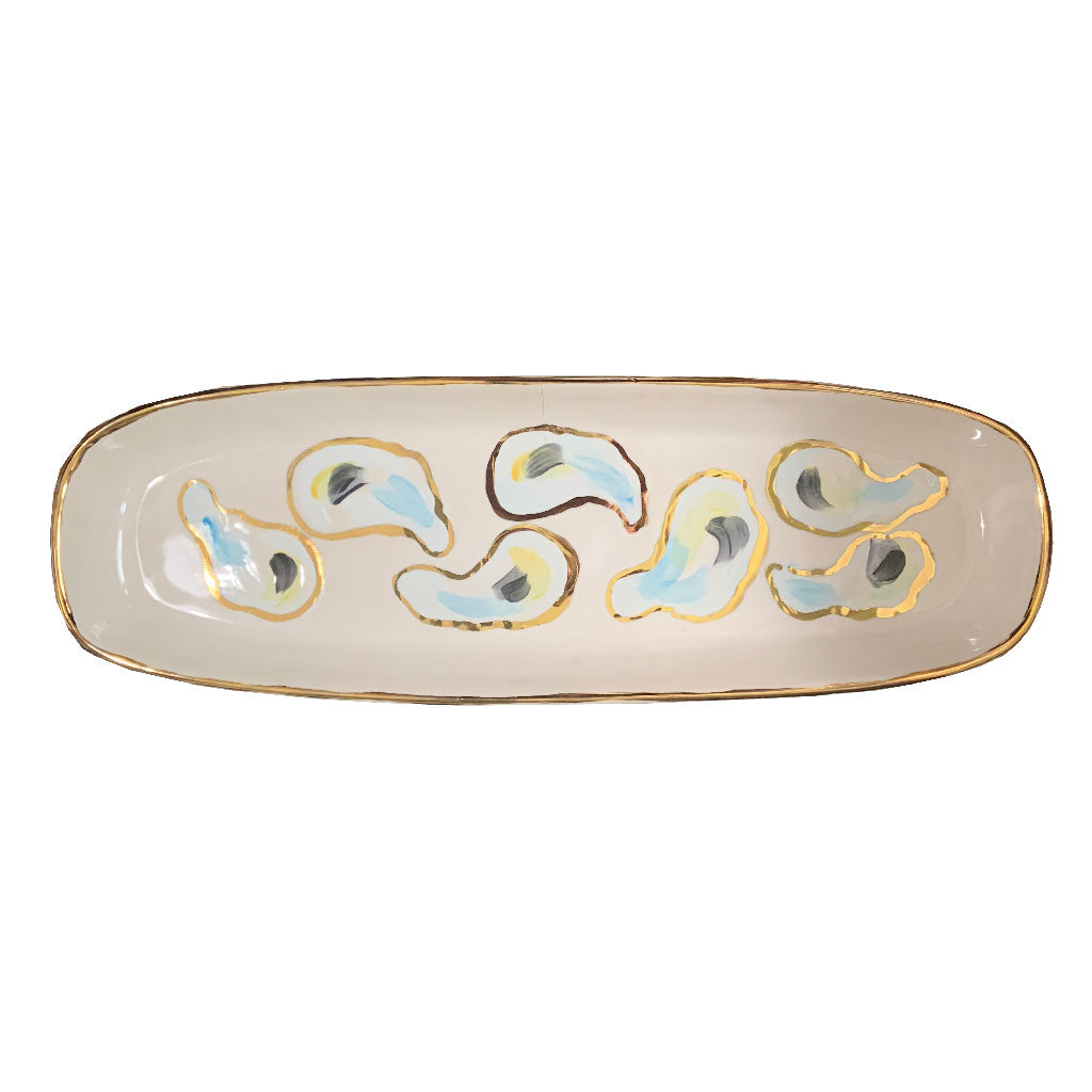 Golden Oyster Bread Tray