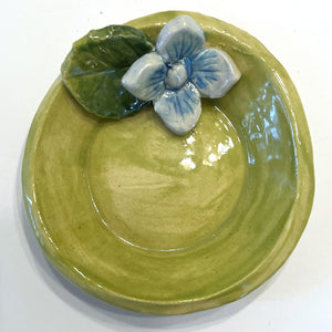 Green Hydrangea Ring Dish