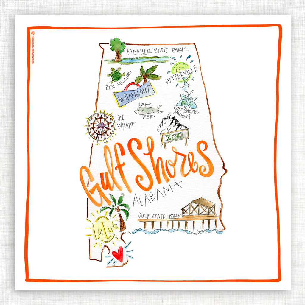 Gulf Shores Kitchen Towel