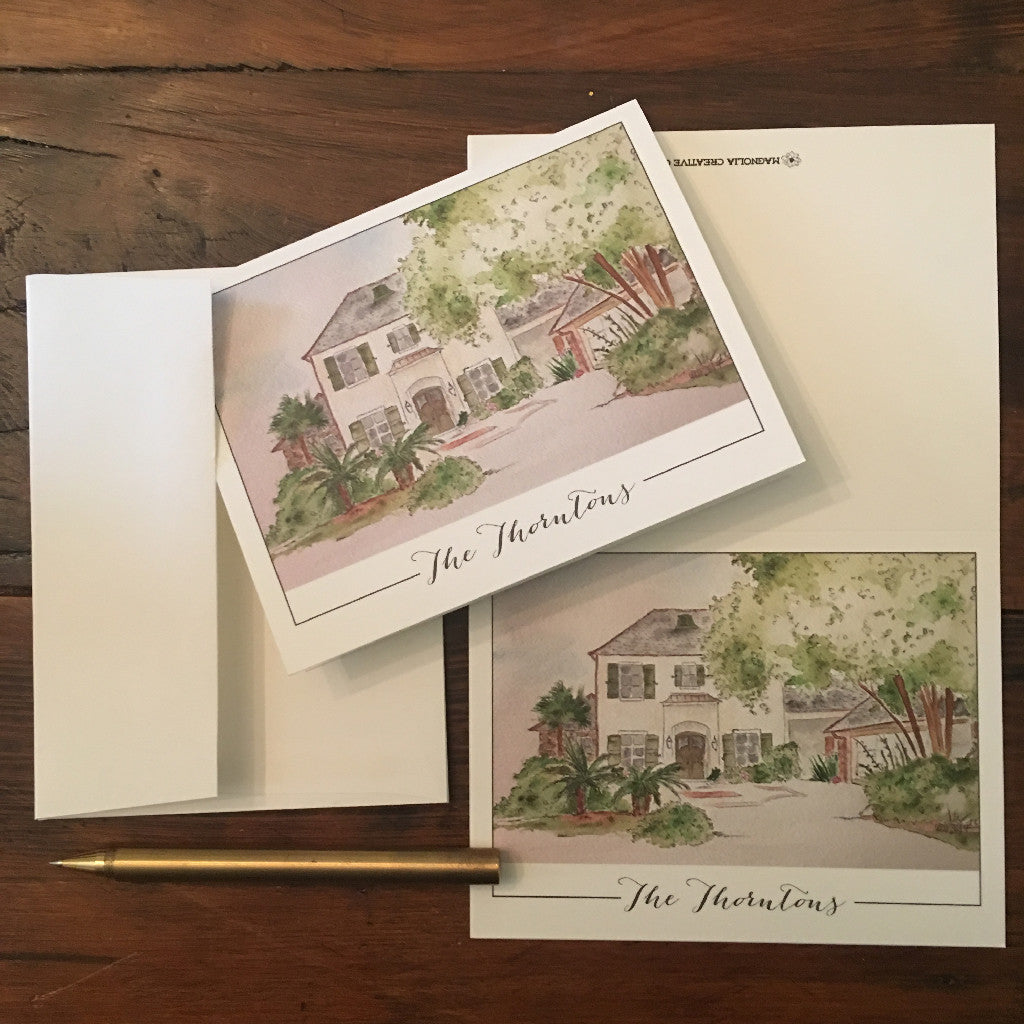 Watercolor Stationery Add On