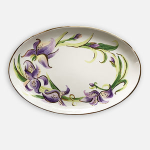 Iris Oval Platter