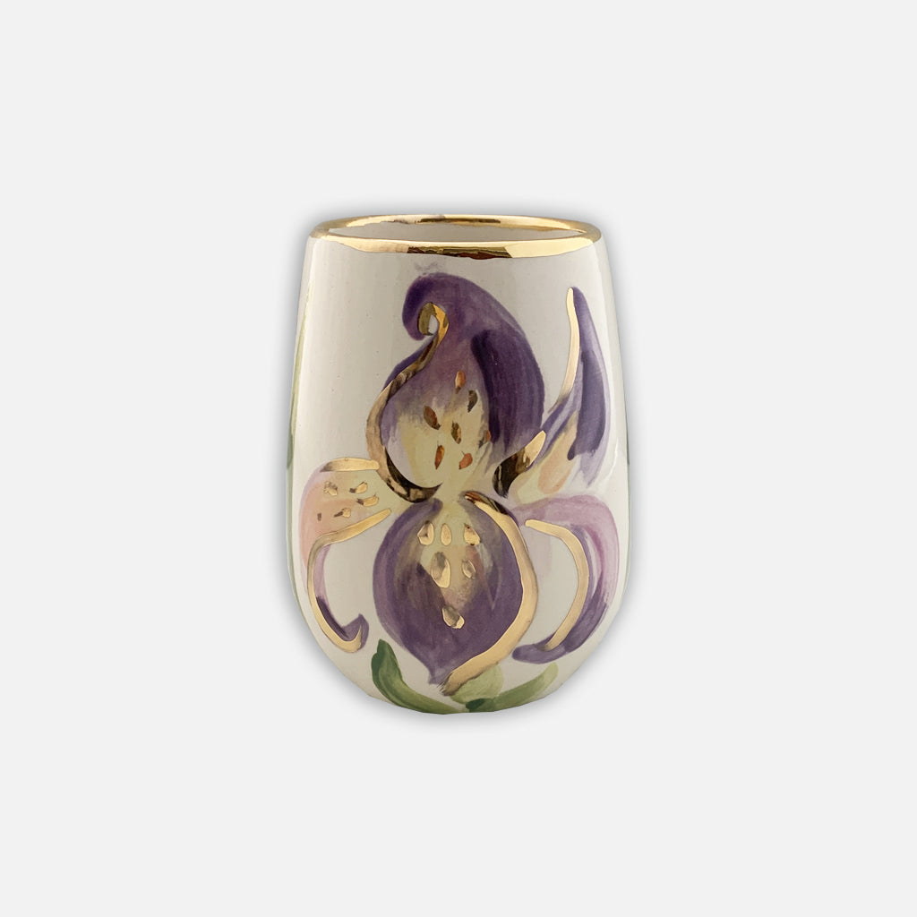 Iris Wine Glass