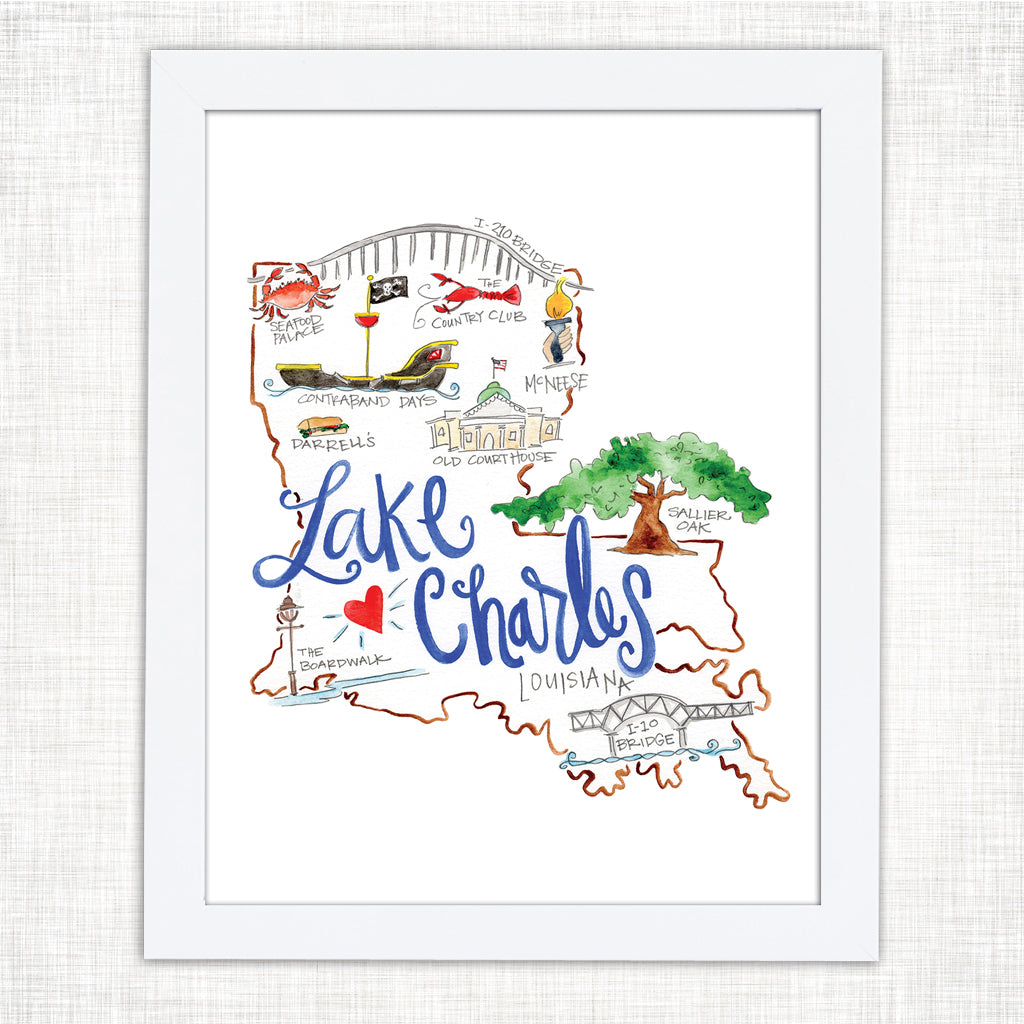 Lake Charles Art Print