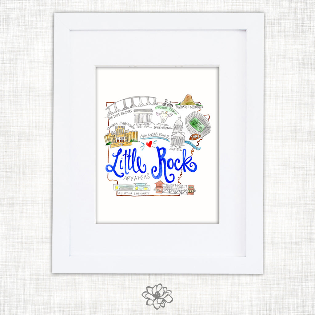 Little Rock Art Print
