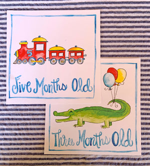 Little Gent Milestone Cards