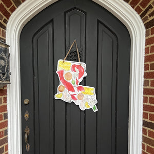 Louisiana Crawfish Door Hanger