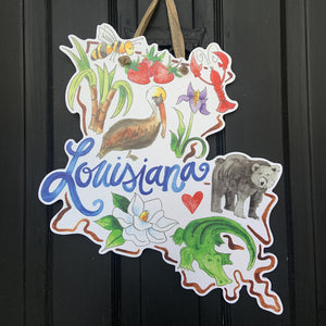 Louisiana Favorites Door Hanger