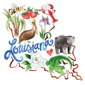 Louisiana Favorites Sticker
